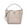 Mcgraw Logo Magnetic Snap Bucket Bag Women Handbags Terracotta-Gray 158500-200