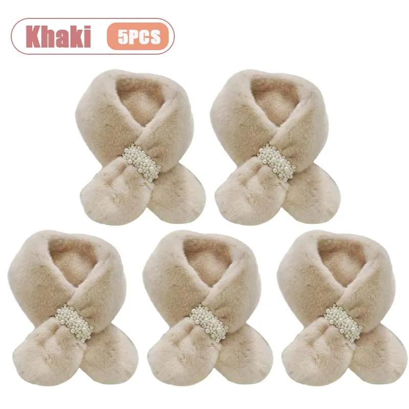 Women Winter Faux Rabbit Fur Scarf Warm Soft Neck Warmer Korean Style Collar Cozy Neck Shawl for Autumn Winter Fashion Accessory