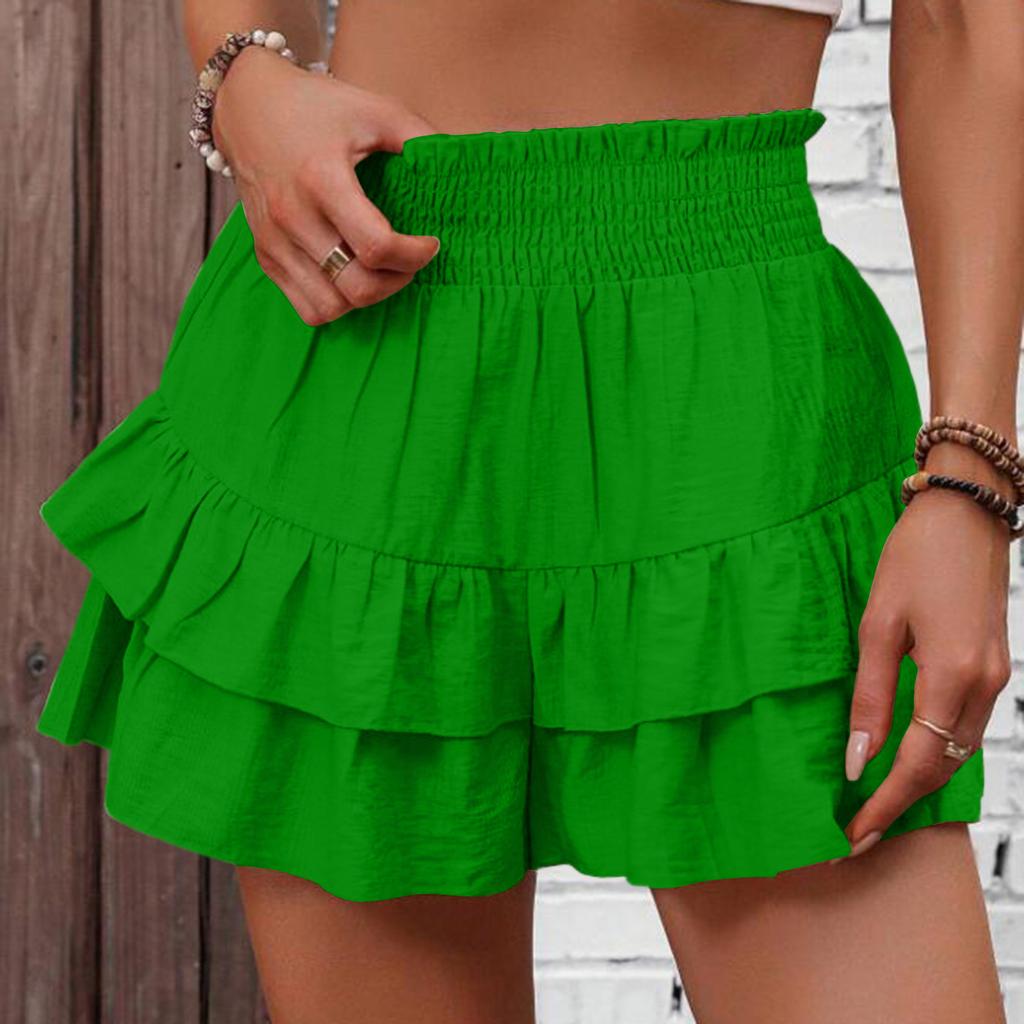 Women's Shorts Casual Summer  Color Beach Loose Pocket Short Skirt Pants