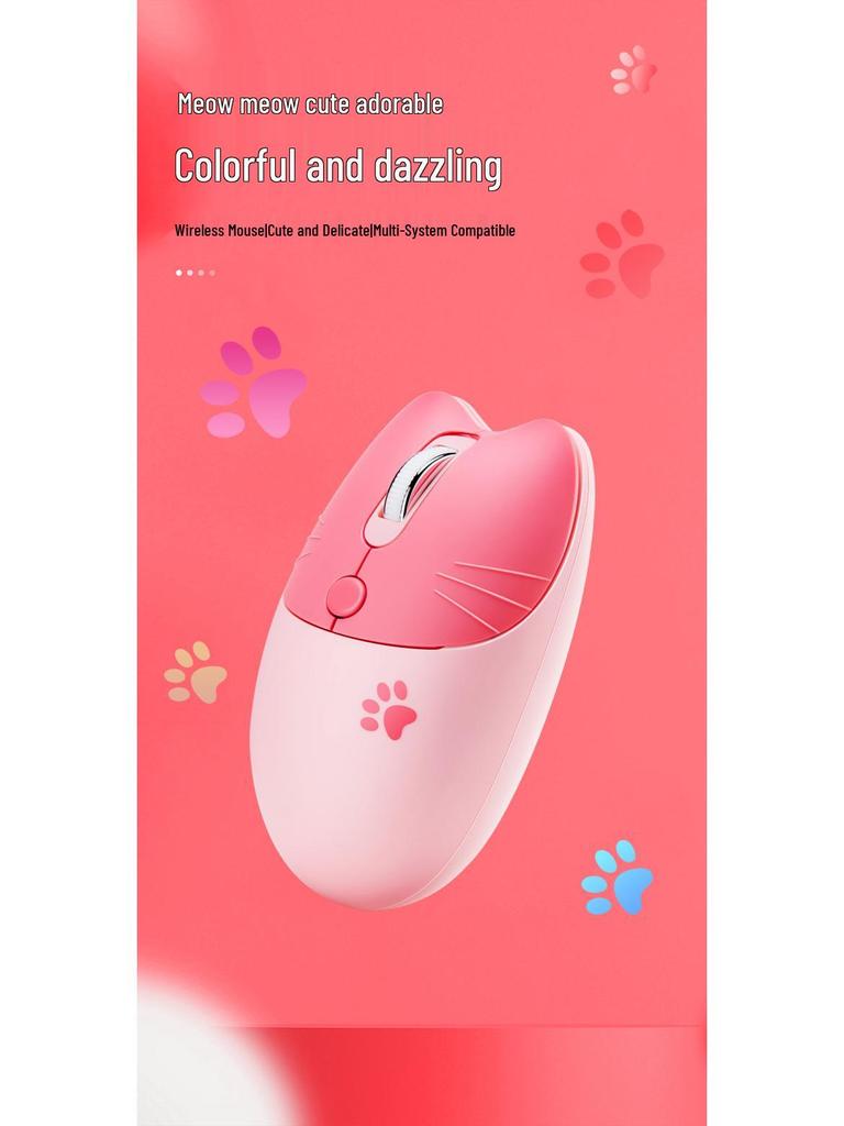 M3 Wireless Silent Mouse - Portable, Cute, and Stylish for Girls' Laptops and Office Use