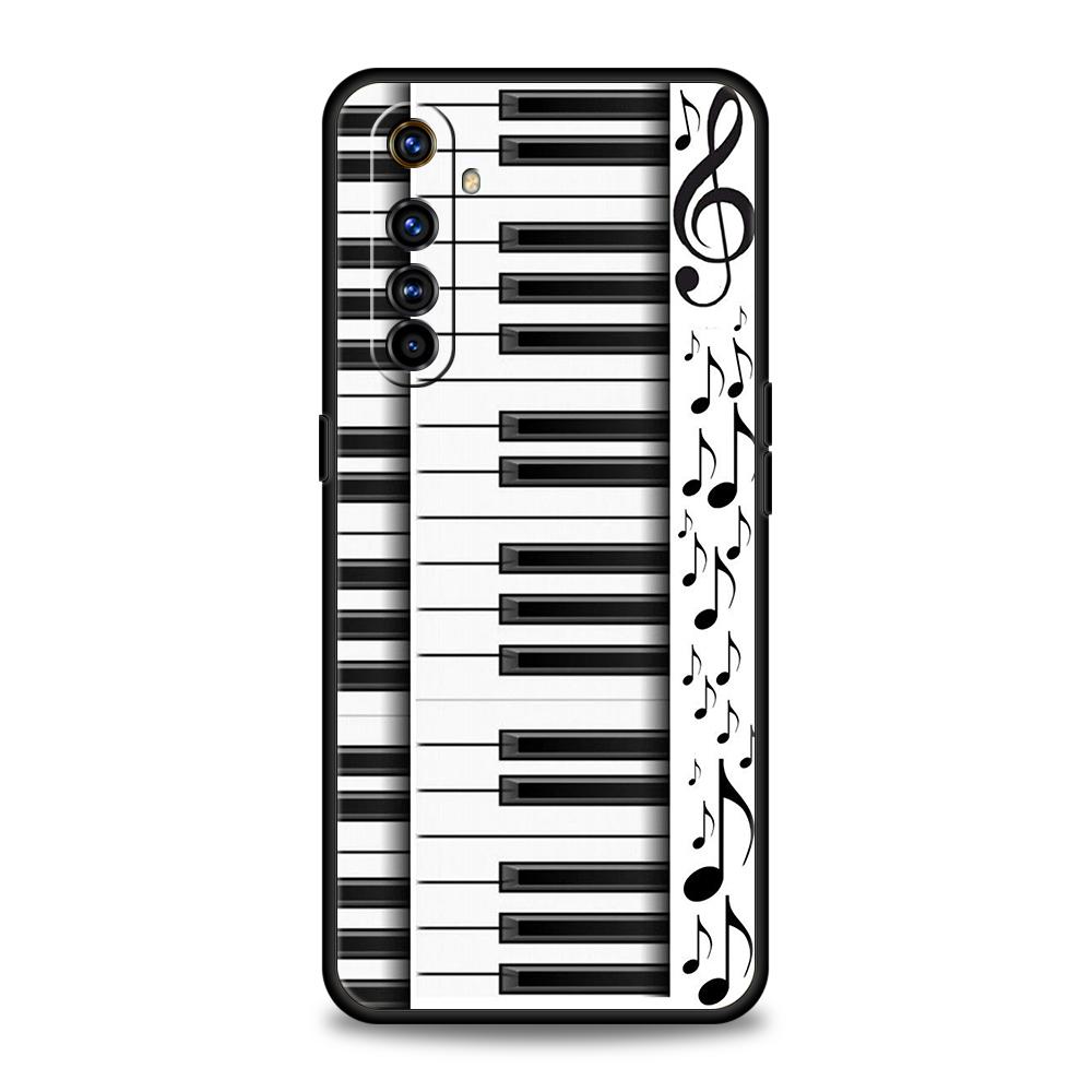 

Keyboard Synthesizer Music Soft TPU For Realme 12 11 10 9 Pro Plus GT2 GT3 GT5 7 8 Pro C21 C25 C35 Pro 5G Shockproof Phone Case Realme 10 Pro