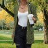 Women's Knit Cardigan Sweater Long Sleeve Button Front Open Front Casual Loose Fit Coat