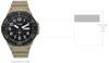 Casio Military 3HD Quartz Sport Watch with Resin 24 Men's Strap, Tan, (Model MRW-210H-5AVCF)
