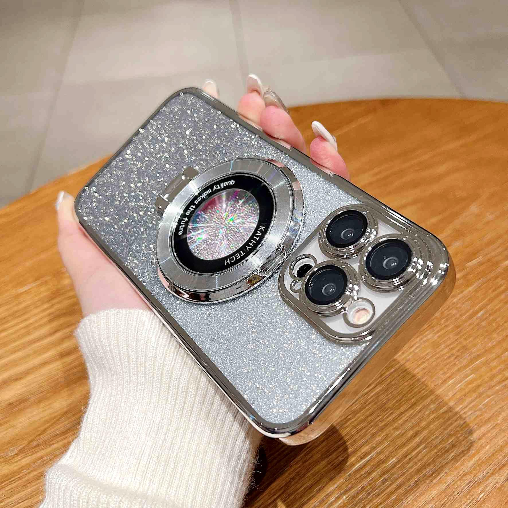 

Motog54 Роскошный блестящий держатель силиконовый чехол для Motorola Moto G84 G54 G62 G52 G13 G23 G72 G73 G82 G83 G85 Подставка Чехол MOTO G24