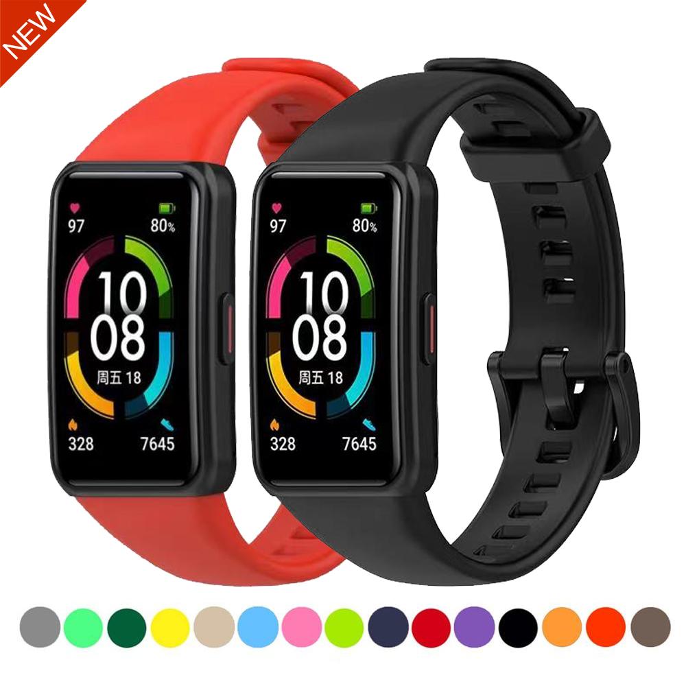 Silicone strap Compatible with Huawei Band 6/Honor Band 6 Original replacement smart bracelet wristband for Huawei Band 6 strap