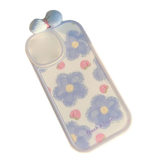 Phone Case With Bow Iphone14/Pro/Pro Flexible Refreshing Phone Flower Animal Tie Decor For Max/Max(Plus)