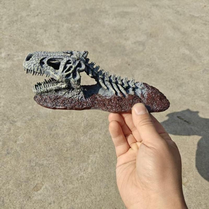 Jurassic Themed Reptiles Shelter Decoration for Amphibians and Crawling Pet Enclosures Resins Hideaways