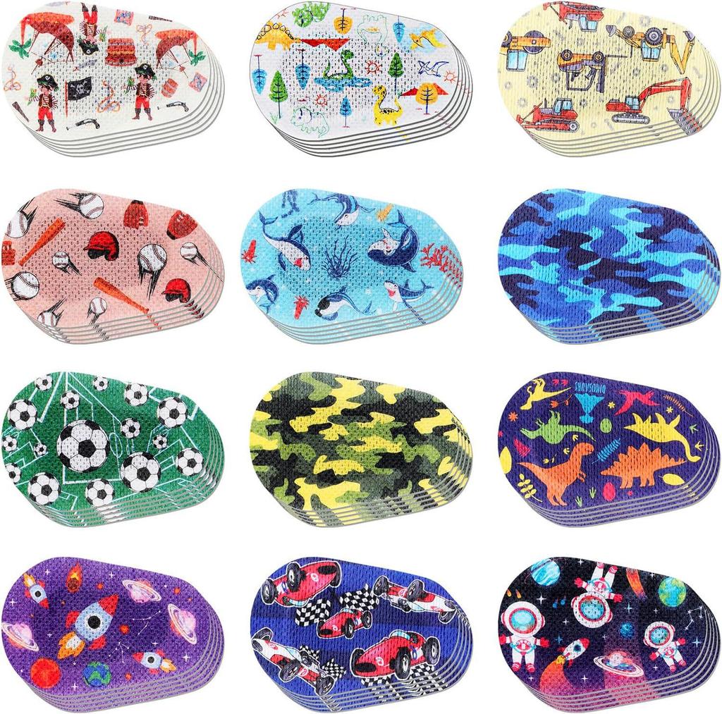 Children's Full Coverage Amblyopia Eye Patch for Strabismus Correction and One-Eyed Occlusion Training