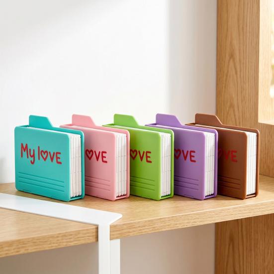 3D Printed Instant Photo Album Hold 6 Standard 3-Inch Instant Photos Folding Expandable Mini Photo Holder Picture Memory Book