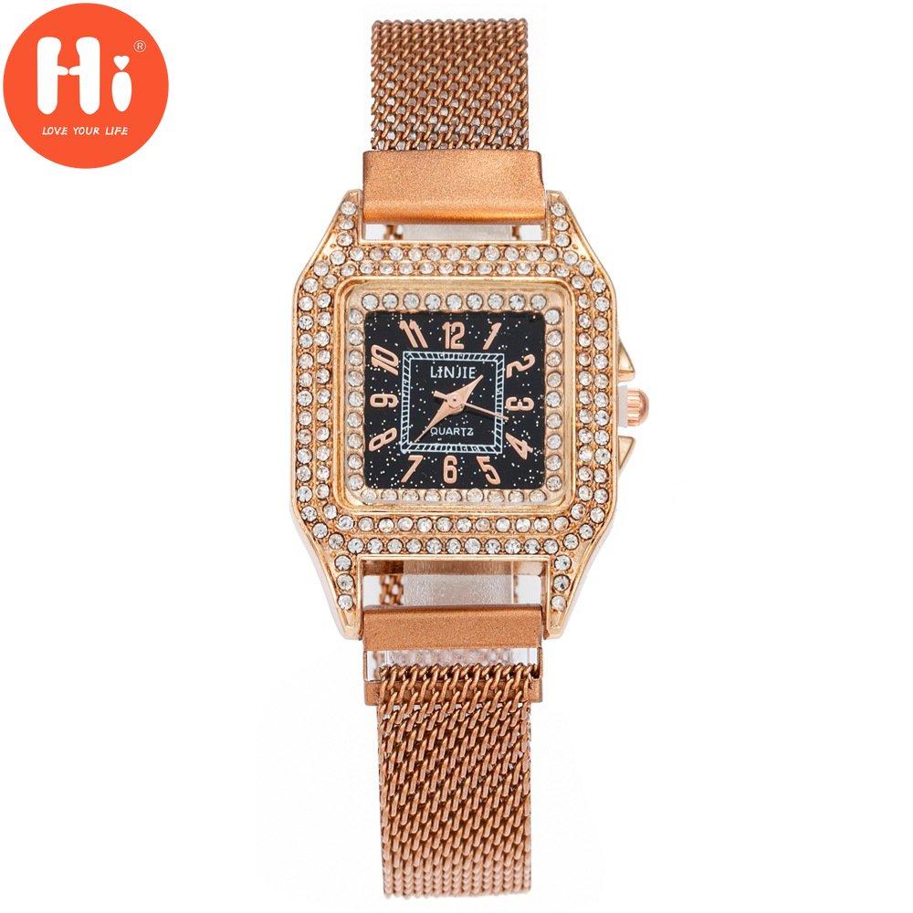 

Привет модные часы Роскошные женские кварцевые часы Водонепроницаемые женские часы Женские наручные часы