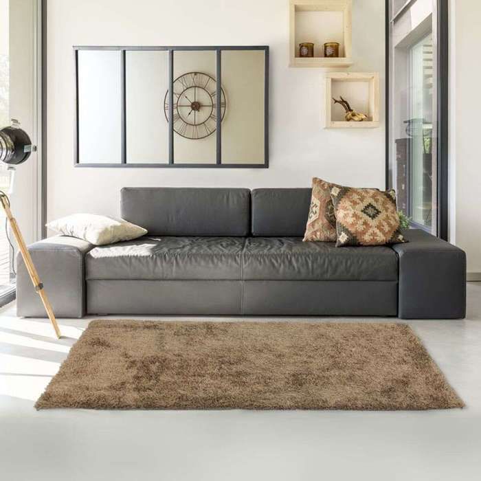 Tapis - THE DECO FACTORY - 190x200 cm - Beige - Rectangulaire - Synthétique