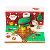 New Products Gift Idea Christmas Ornament Paper Carving 3d Memo Pad with Pen Holder Hole for Novelty Christmas Gift