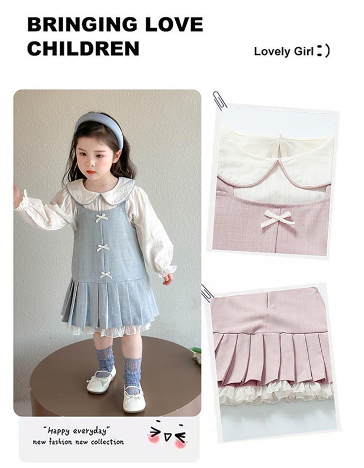 2026 Spring/Summer Doll Collar Strap Skirt - Korean Chic Super Cute Princess Bow Dress