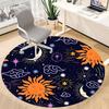 1PC Celestial Patterns Chair Carpet for Office, Indoor Non-Slip Washable Carpet, Soft Comfortable Mat For Office Room yy250930276