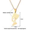 SONYA  Egyptian Queen Nefertiti Pendant Necklaces Women Jewelry Silver Color/Gold Color Stainless Steel Jewellery African