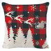 New Christmas Linen Pillow Cover Simple Sofa Pillow Home Printed Cushion Cover