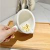 with Wood Handle Hand-held Mashing Jar Manual Pottery Grinding Bowl  Household