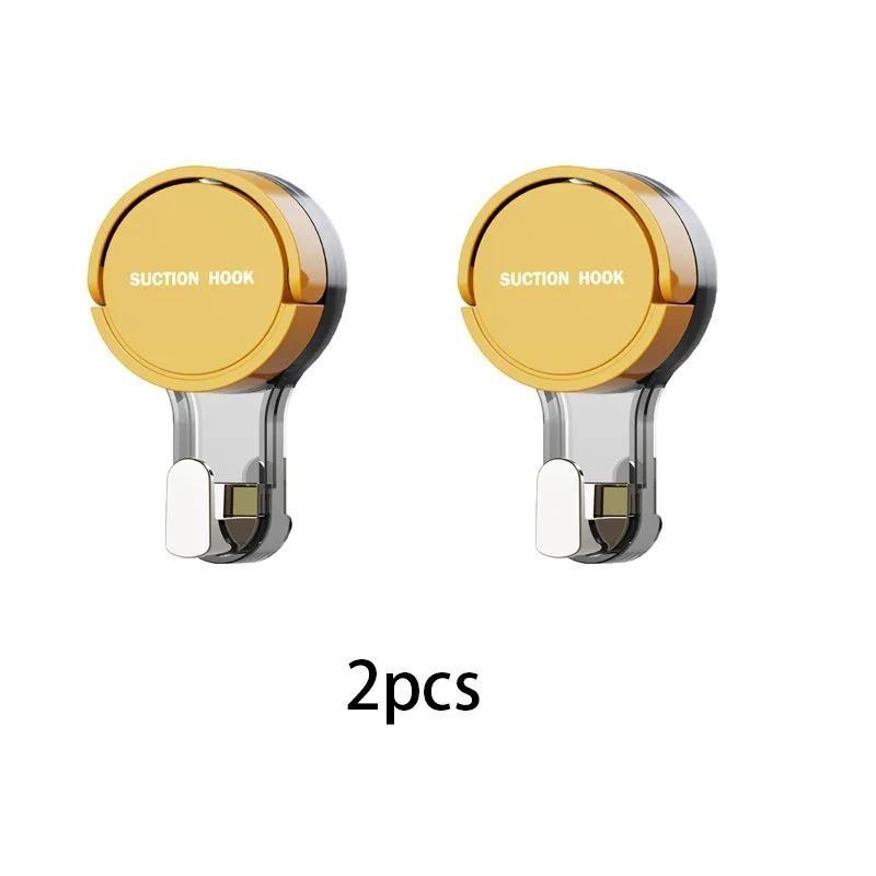 Starke Vakuumsaugnäpfe Spurloser Kleber ohne Bohren für Zuhause Badezimmer Küche Türrückseite Toilettenbereich - 4er-Set