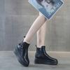 7.5CM Thick Sole Women New Zipper Thicked Plush Snow Boots Fashion Winter Autumn Ladies Hidden Heels Plush Warm Females Shoes