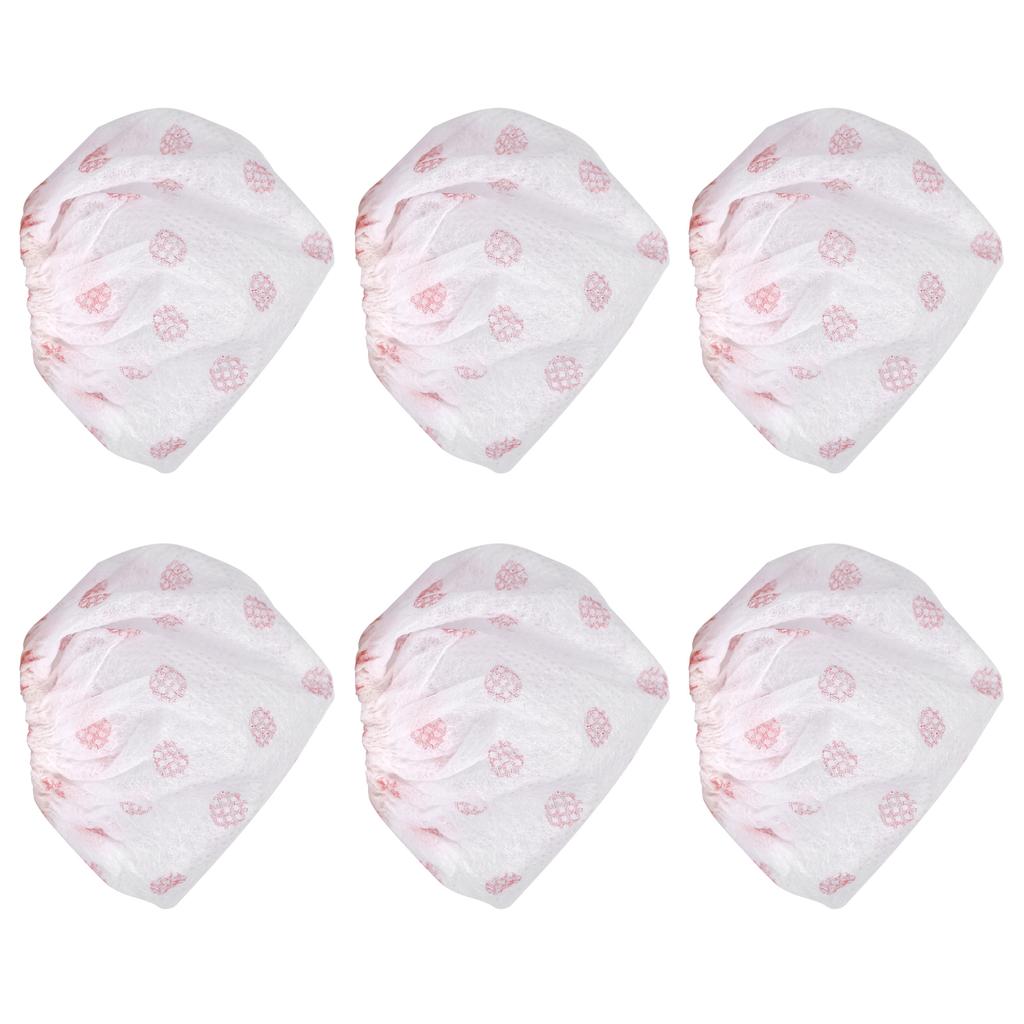 100Pcs Non Woven Disposable Microphone Cover Accessory for KTV Interview Stage Performance(White with Red Dot )