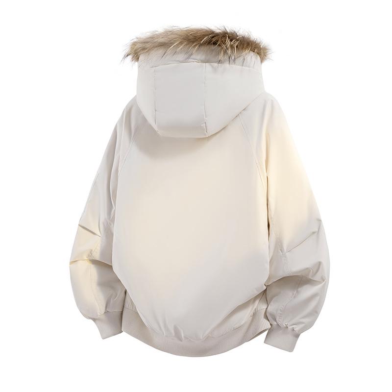 Parka d'hiver haut de gamme unisexe avec capuche et col en fourrure – Veste de ski style montagne trois-proofs