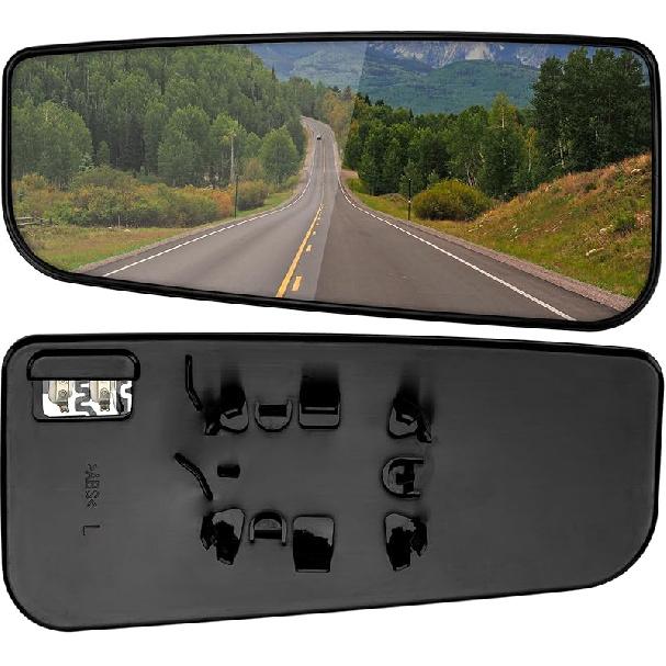 Passenger Side Mirror Replacement For Ford F150 2015-, F250 F350 F450 F550 2017- - Lower Tow Mirror Glass, Right Towing Mirrors Glass With Power