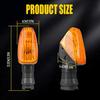 2X Front/Rear Amber Turn Signal Light Indicator For Kwasaki Ninja ZX-6R 2007-20