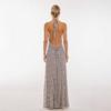 European & American Style Backless Slim Halter Dress - Spring/Summer Fashion