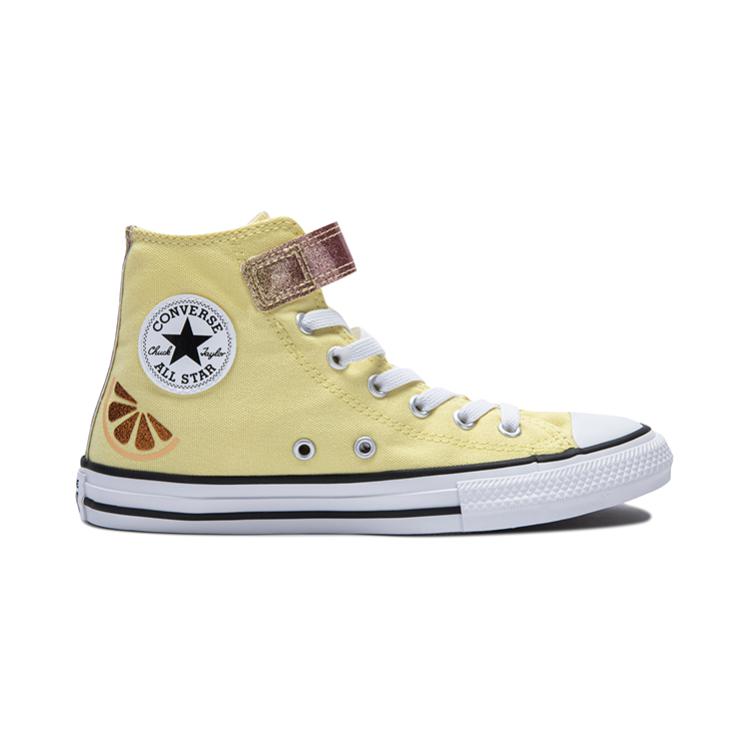 Converse Comfortable Classic High Top Canvas Shoes Kids Sneakers Yellow A07406C