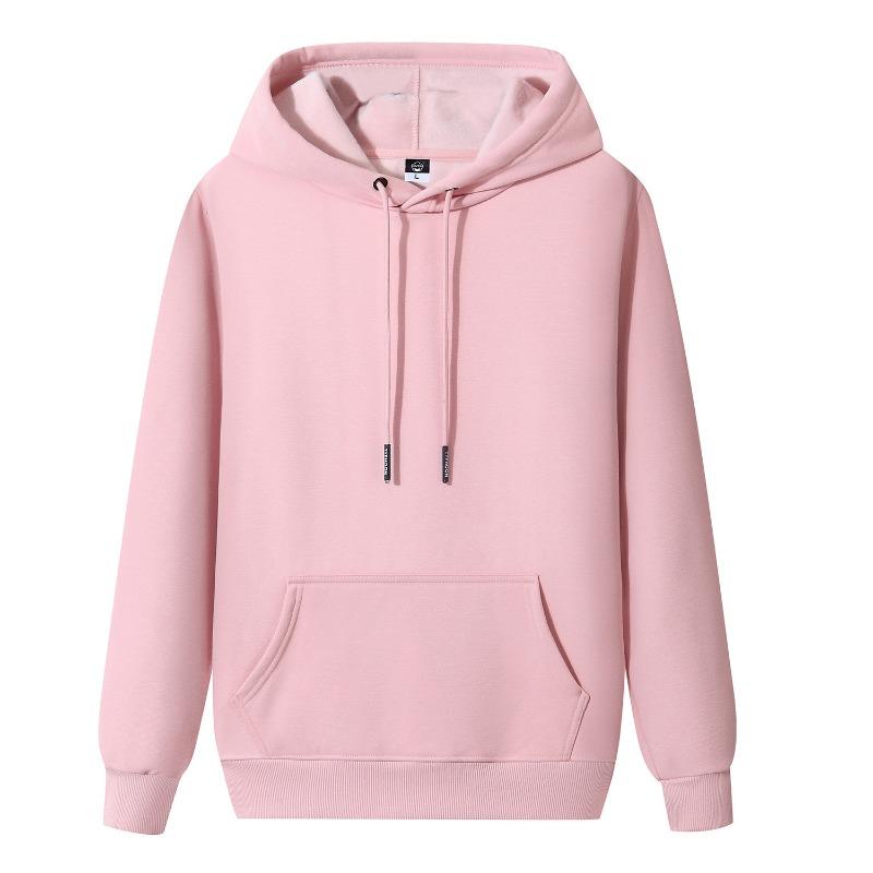 IHUASU Men's Fashion Casual Solid Color Print Autumn Winter Hoodie Elegant