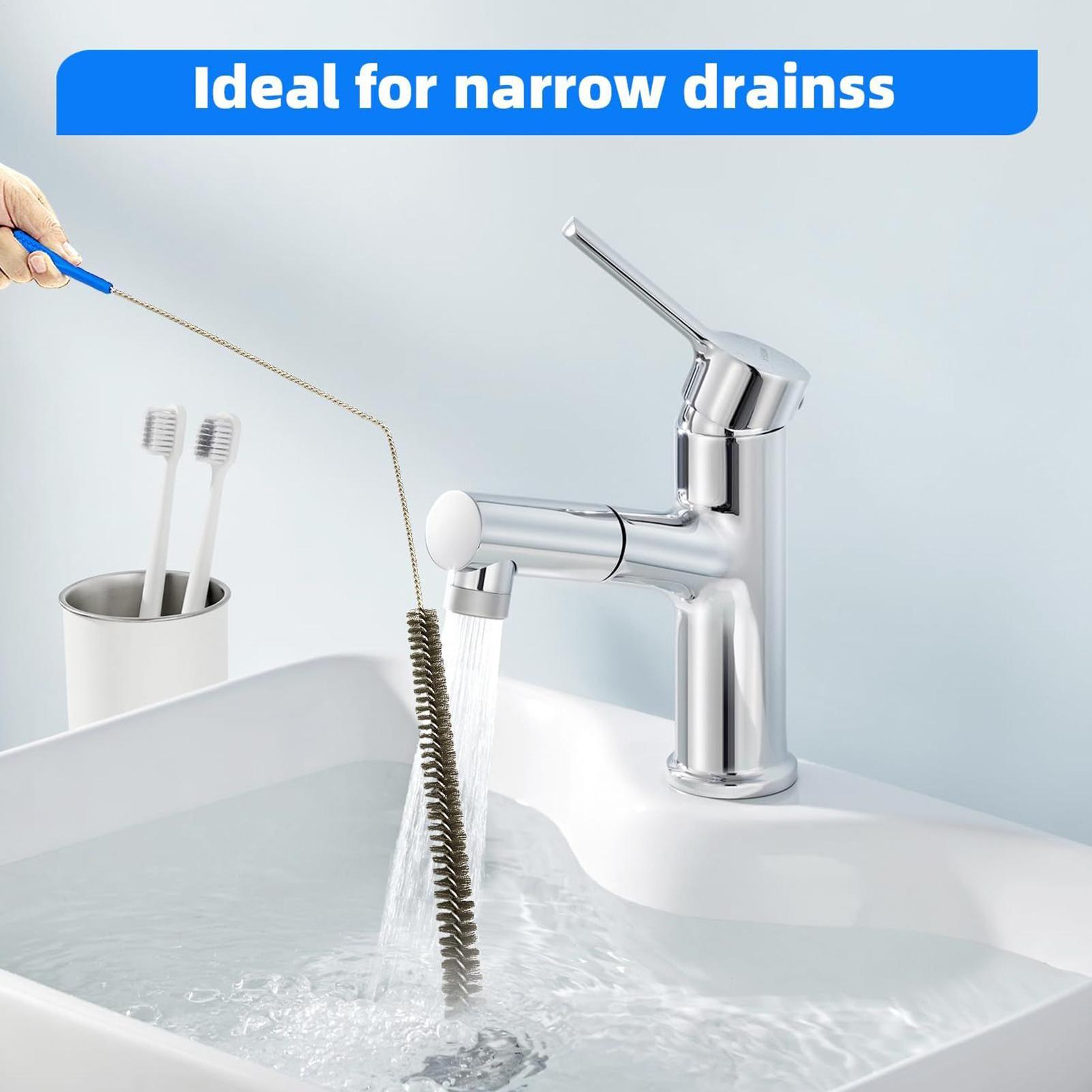 

Drain Cleaning Brush Sewer Cleaning Tool Anti-Clog Drain Brush For Hair Clogs Bathroom Outdoors Toilet Garbage Sewer Bathtub China Mainland