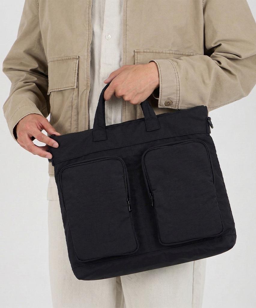 Madgoat Memory Canvas Crossbody Tote Bag_Black