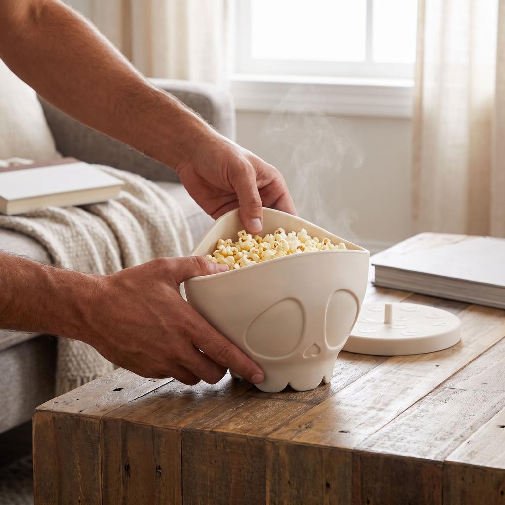 Silicone Snack Storage Bowl for Travel and Serving