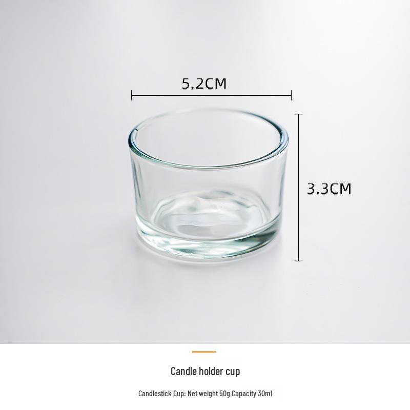 Embossed Crystal Glass Candle Holder for DIY Aromatherapy