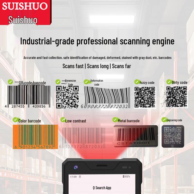 Suishuo Android PDA Handheld Barcode Scanner Terminal