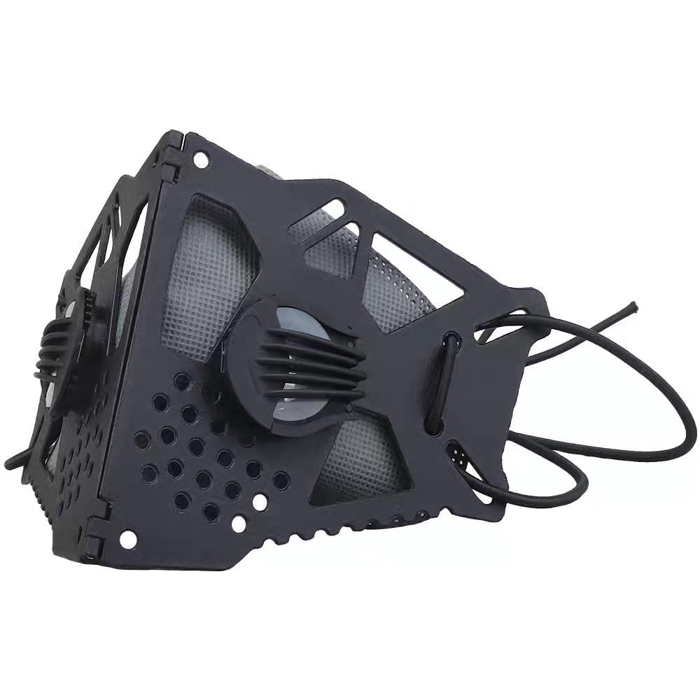 

Multifunction Folding Tactical Punk Face Mask Man Woman Future Sci-fi Mecha Mask Cosplay Costume Outdoor Sport Cycling Gear чорний