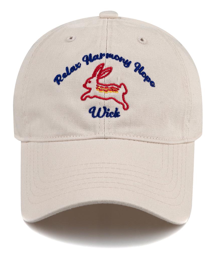 Wig Rabbit Washed Ball Cap - Light Beige