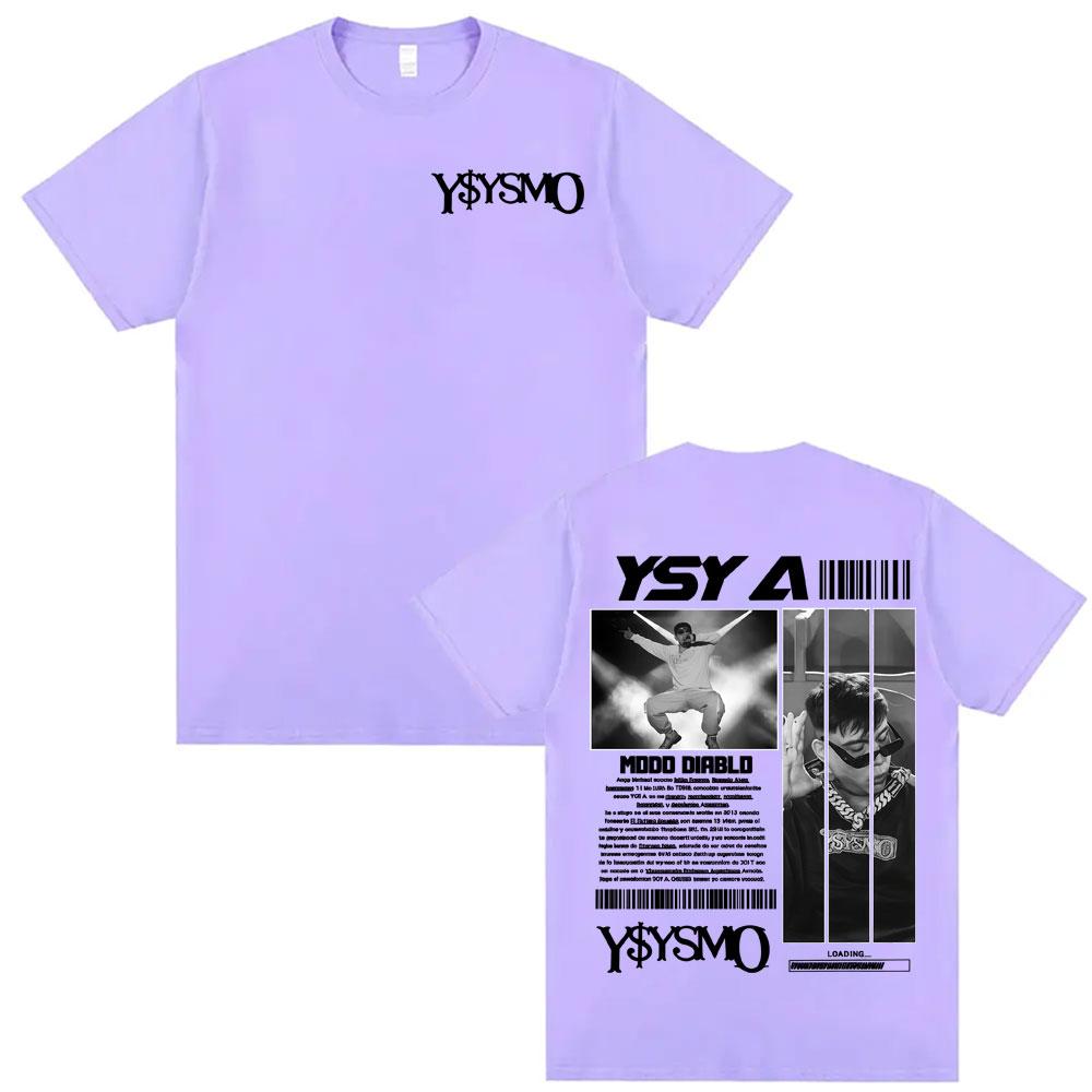 Rapper Ysysmo Ysy A Album Tour 2025 T-shirts for Men Women Fashion Hip Hop Pop Music T Shirt 100% Cotton Loose Oversized T-shirt
