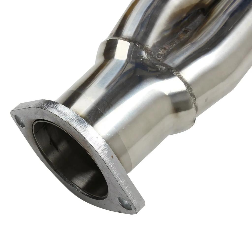 201 Stainless Steel Exhaust System Kit (Manifold Header, Downpipe, Midpipe, Y Pipe) for 04-05 Nissan 350Z / G35