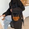 Bags Cartoons Animals Handbag Earphone Organizer Diagonal Women Bag  Purses Smile Bear  Bag  Bear Shoulder Bag