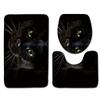 Toilet Three-Piece Floor Mat, Bathroom Three-Piece Carpet Doormat