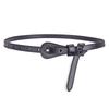 Mei Mary Women's Genuine Leather Thin Belt, Cowhide Pin Buckle Belt, Korean Style Fashion Decorative Belt