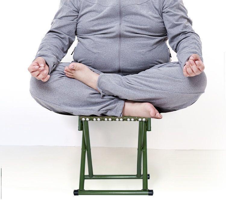 Portable Foldable Thickened Backrest Stool for Home, Outdoor, Fishing, and Shoe Changing.