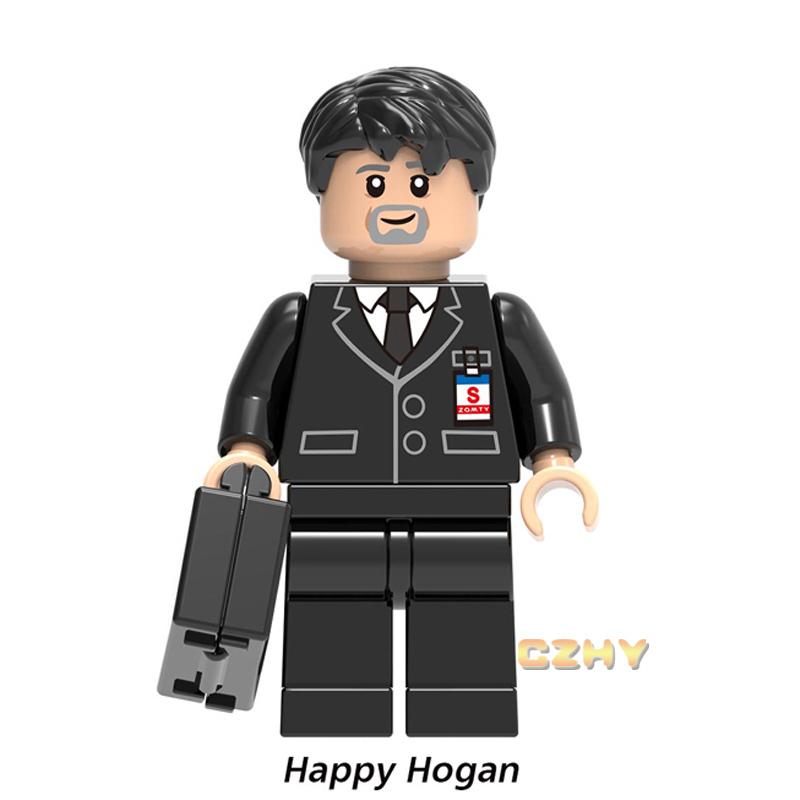 

Минифигурка LXL Happy Hogan Super Heroes MARVEL Lego Avengers 4, строительные блоки, кирпичи, игрушки