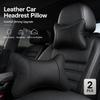 Leather Car Neck Headrest Universal Auto Seat Neck Support Cushion Ergonomic Neck Protector For Driving Travel
