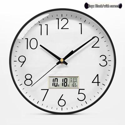 HANDUNYOU 10-Zoll Elektronischer Kalender Quarz-Wanduhr