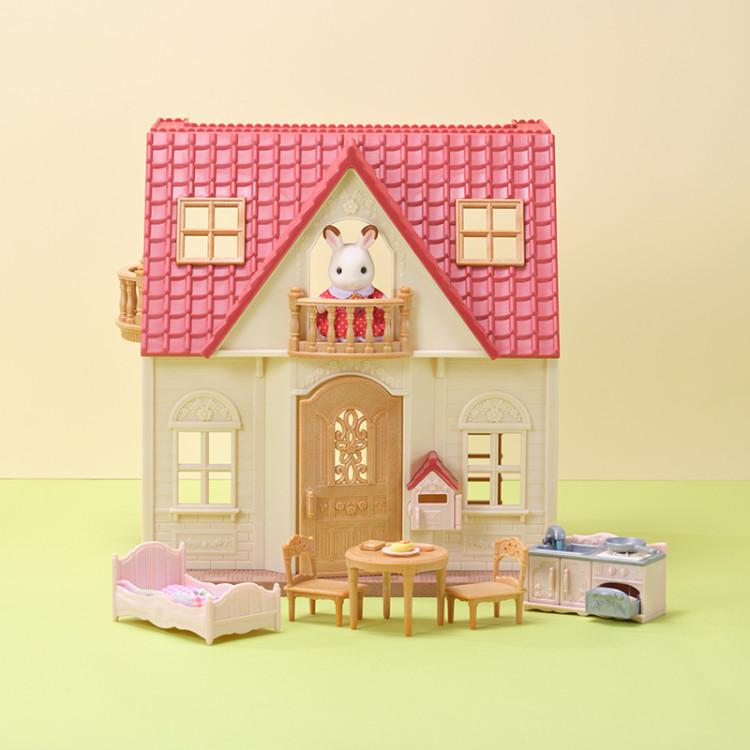 [Sylvanian] 5755-Chocolate Rabbit Two-story House with Mailbox