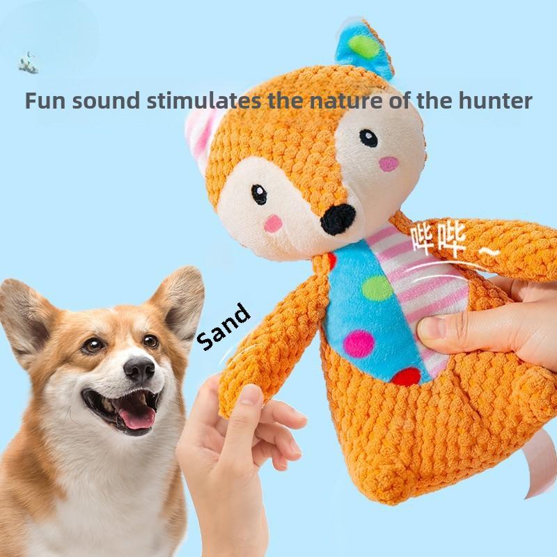 Hunde Stimme Plüschtier Kameradschaft Training Beruhigt Katzen, Kleine und Mittelgroße Hunde Knirschen mit den Zähnen, Teddy Lindert Langeweile Haustierprodukte