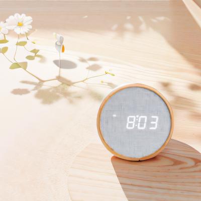 Wooden Digital Alarm Clock Silent Table Clock Modern Home Decoration for Bedroom Office Niditon