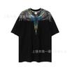Summer Men's and Women's Same Fashion Trend T-shirt Personalized Trend Wing Printing Comfortable and Simple
